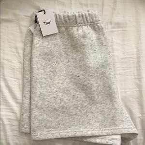 Grey sweatshorts Aritzia TNA